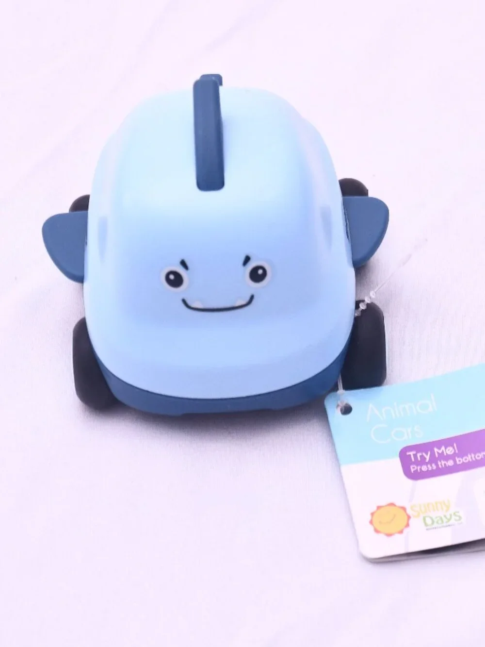 Sunny Days Animal Cars Shark Musical Toddler Toy Car Lights Sounds NWT 12M+
